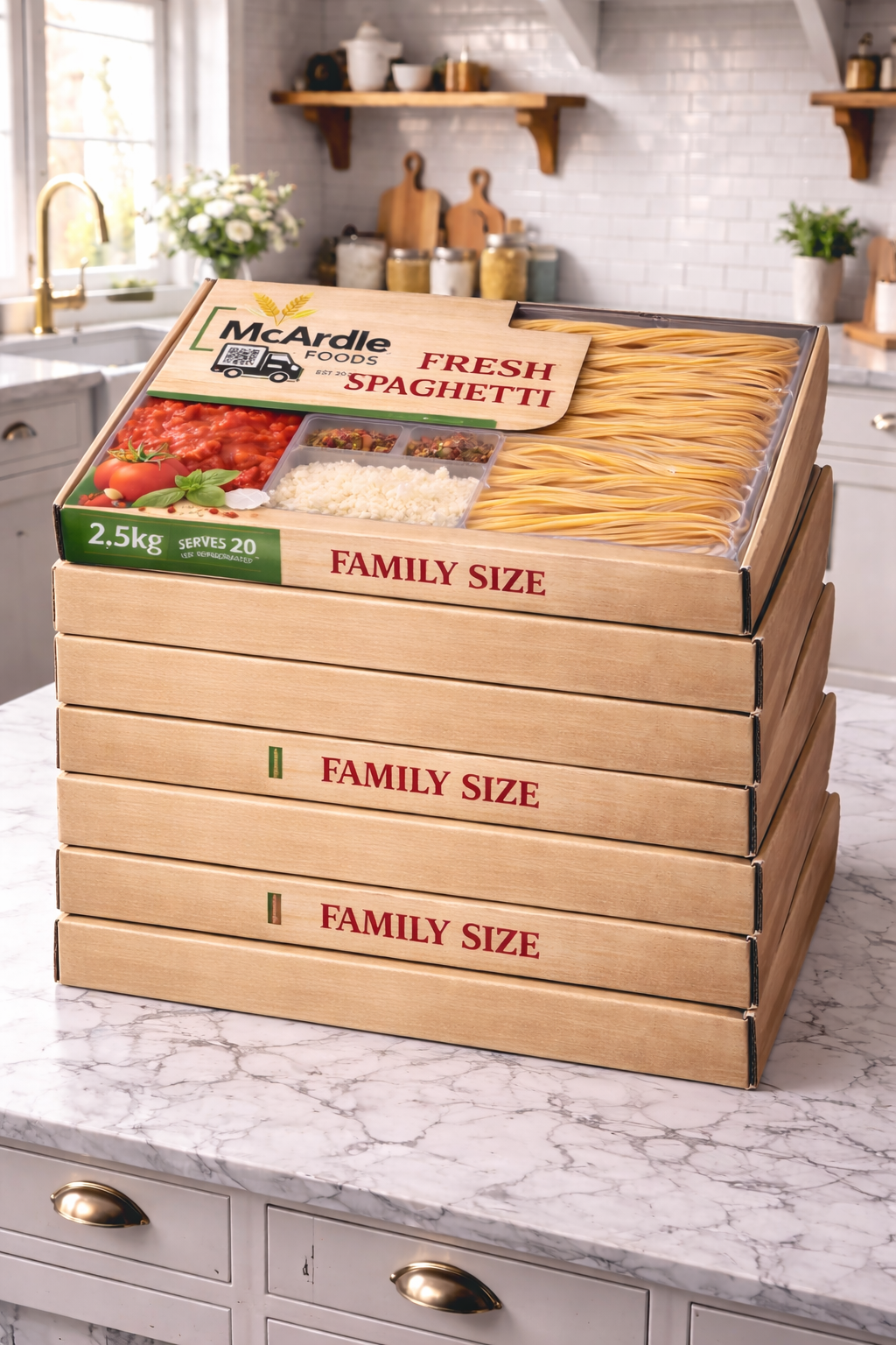 5 kg box Pasta Mia Fresh Spaghetti Pasta